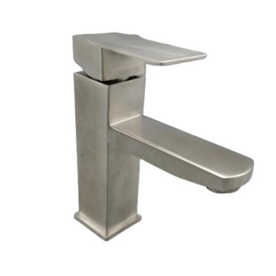 Bathroom Wash Basin Mixer Faucet Hot and cold stainless Steel taps Ceramic Valve Core